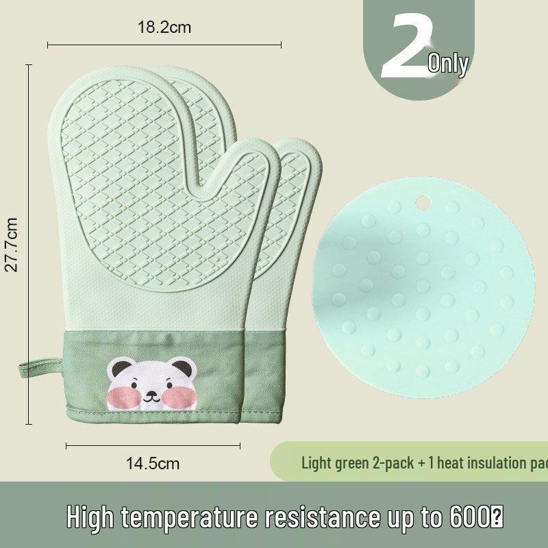 Hitzebeständige Anti-Rutsch Silikon Ofenhandschuhe