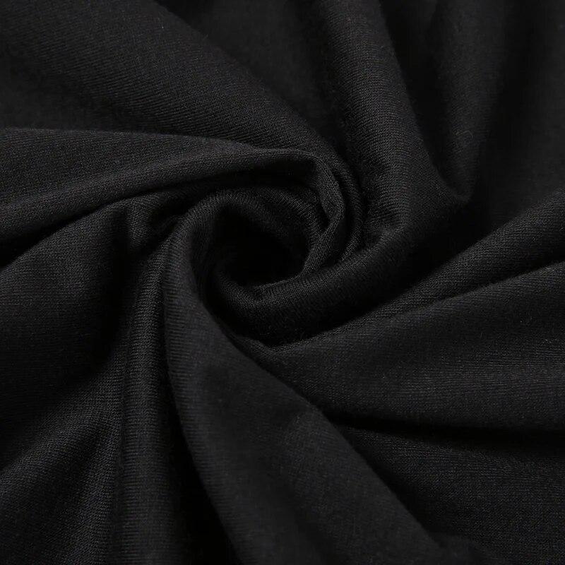 Women Long Dresses Cotton Side High Slit Short Sleeves Turtleneck Clothing Vestidos