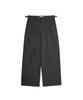 Yulleo Utility Stripe Double-Pleat Slacks (Charcoal Gray)