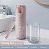 Travel Toiletry Set, Including a Wash Cup and a Mouthwash Cup. It Is an Essential And Amazing Item for Traveling.Portable Storage Box for Toothbrushes
