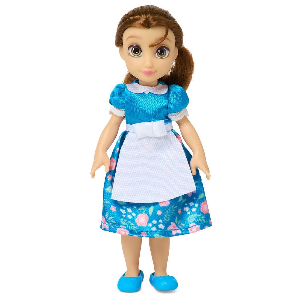 Playset con Bambola Ufficiale Disney Store Principessa Belle La Bella e la Bestia da 5 pollici, Giocattolo per Bambine, Regalo di Compleanno per Bambina di 4 Anni.