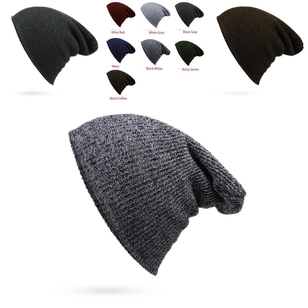 Premium Quality Men Women Unisex Knit Baggy Beanie Winter Hat With Timeless Design