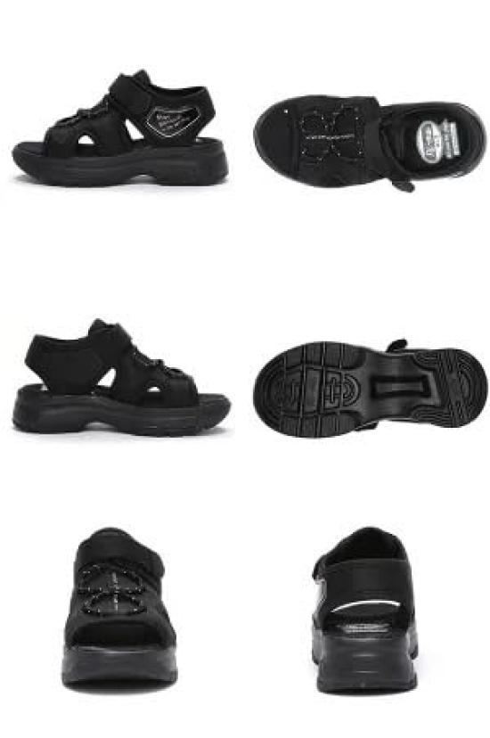 Moonstar NM J107 2E Girls' Sandals, Black, 20.0 cm,