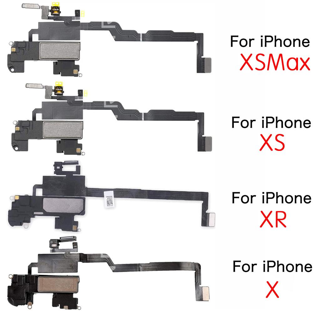 Ear Speaker and Face ID Sensor  Light Flex Cable For iPhone X XR XS Max With Screen Waterproof GlueAssembly Replacement