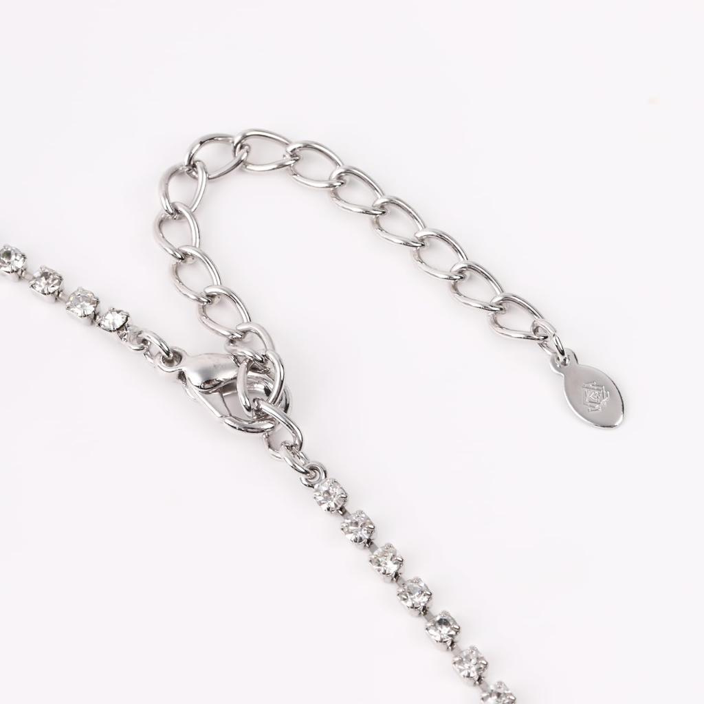 Colar de pérolas Yumi com zircônia rosa YumiRose grande 12 mm, popular para cerimônias simples, feito no Japão [produzido em Katsura] feminino