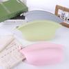 Zipper Wash Storage Bag Waterproof Make Up Pouch Simple Silicone Cosmetic Bag  Women