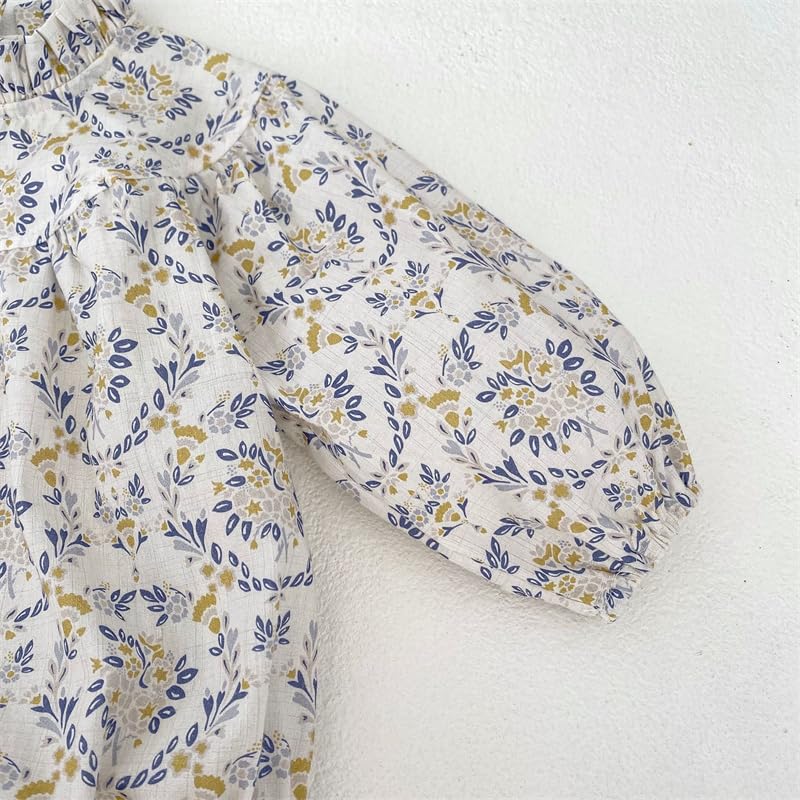 Salopete Fete Cămăși cu imprimeu cu flori salopetă 90 [Copii bolnavi] [articol]