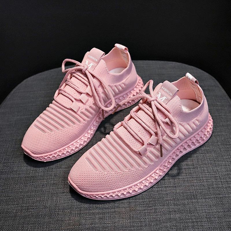 

Summer Women Breathable Sports Shoes Female Flying Women Running Shoes 38
