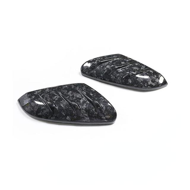 Pair Car Rearview Mirror Cover Glossy Black/Carbon Fiber Side Door Mirror Cover For Honda Civic 10th 2016 2017 2018