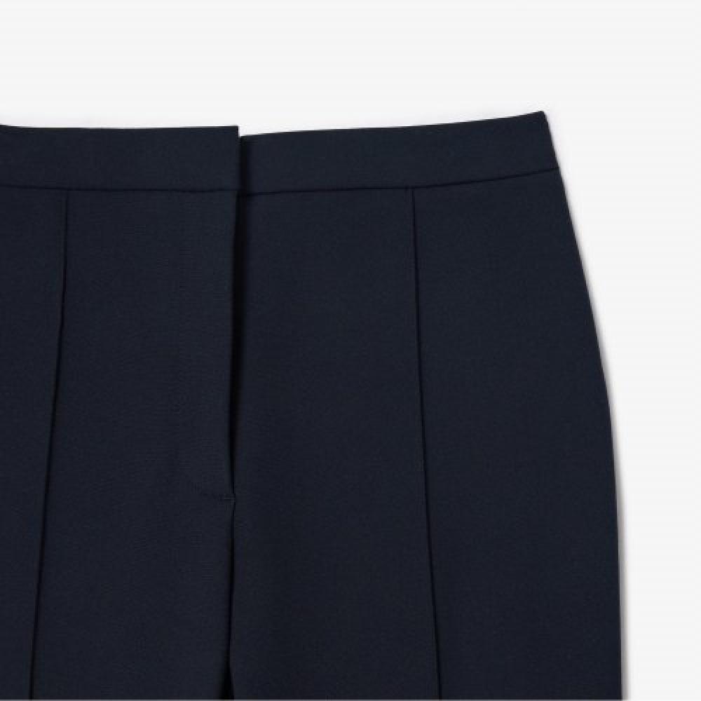 LACOSTE Women s Flare Fit Slacks [Dark Navy]
