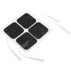 20Pcs 4x4cm 2.0 Holes Electrode Pad Physical Therapy Electrode Patches Nonwovens Silicone Contact