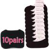 20/40/60pcs Transparent Invisible Socks Women Summer Thin Boat Socks Non-slip High Heels Slippers Seamless Ice Silk Ankle Sox