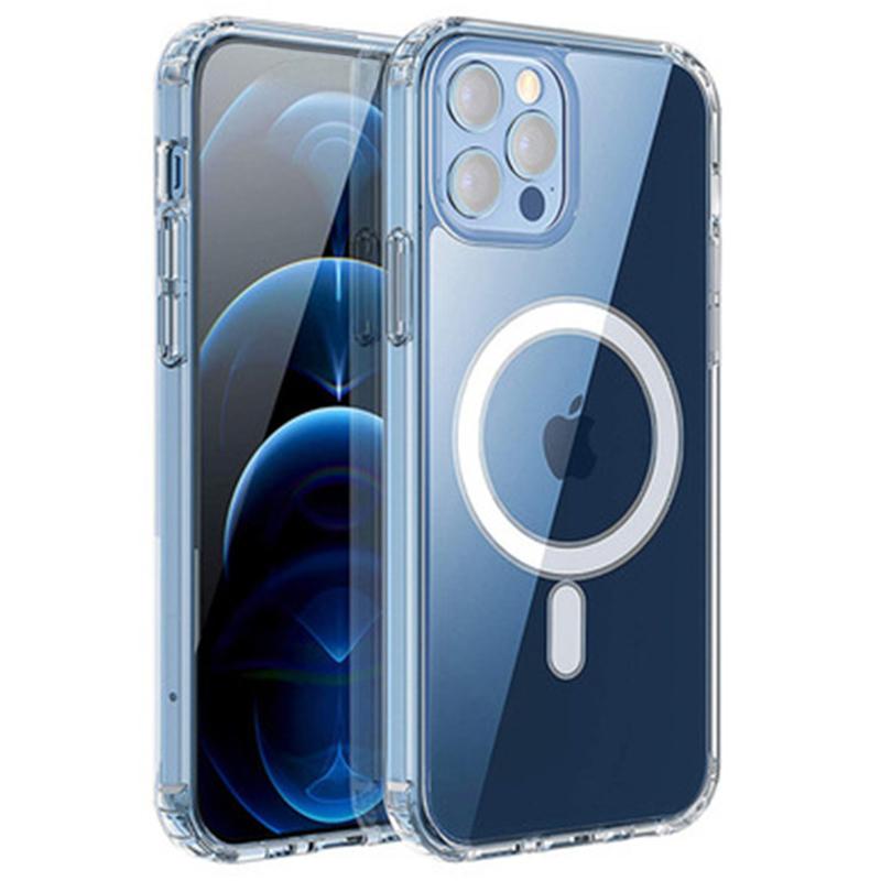 For iPhone 16 Pro Clear Case Soft TPU Phone Cover Compatible with MagSafe A