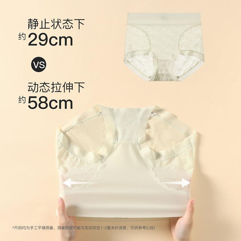 Fenteng Women's 3-Pack Lace Lightweight Breathable Mid High Waist Underwear