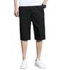 Plus Size Summer Casual Pants with Four Side Elastic Shorts Men's Loose Elastic Cropped Pants