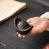Chinese Zisha Clay Teapot Lid Stand Tray with Dragon Design Vintage Style Creative Tea Ceremony Accessory for Gongfu Tea Brewing