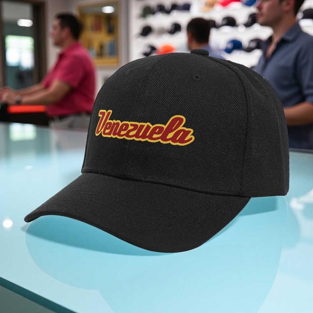 1Pc Men' & Women' Venezuela-Themed Baseball Cap With Vibra Print, Adjustable Hook-And-Loop Peak Hat, Lightweight Suitable