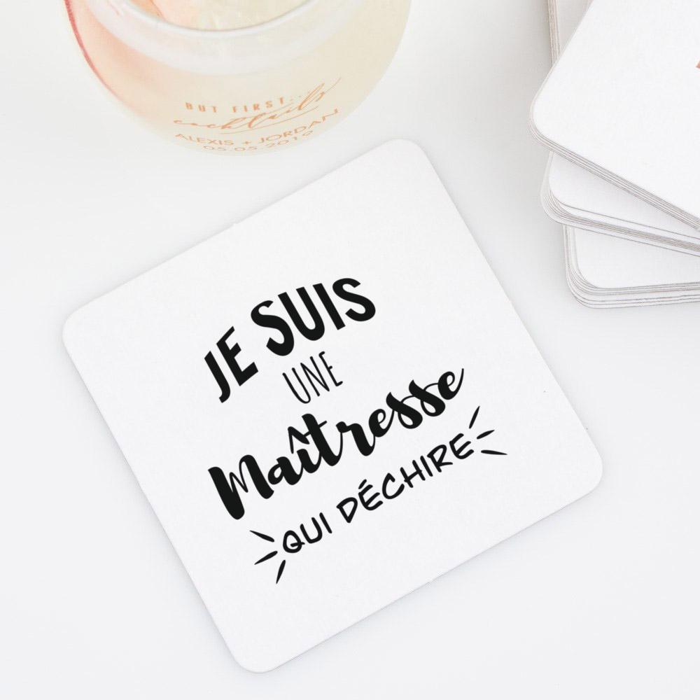 

Супер крутая квадратная эмалевая подставка для учителя Подставки для кофе и чая Идеальный коврик для напитков Сюрприз для учителя 10x10cm