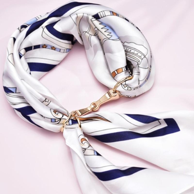 Unique High-quality Ladies Buckle Silk Scarf Buckle Luxury Scarf Brooch Buckle All-match Jewelry Gift