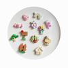 Kawaii Resin Heart Flower Candy Flatback Cabochons Scrapbooking Crafts for Jewelry DIY Phone Shell Decoration