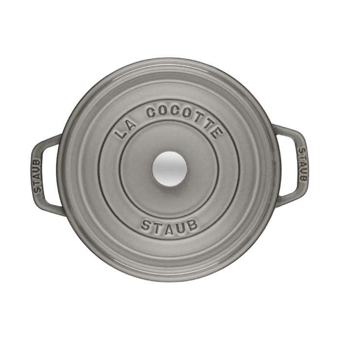 STAUB 405093120 - Cocotte Ronde - Ø 26 Cm - Gris Graphite