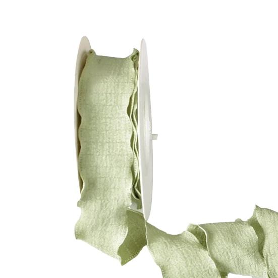 1 Roll 900x2.5CM Ruffle Edge Ribbon DIY Sewing Flower Bridal Bouquets Christmas Gift Box Wrapping Decorative Ribbon Solid Polyester Pleated