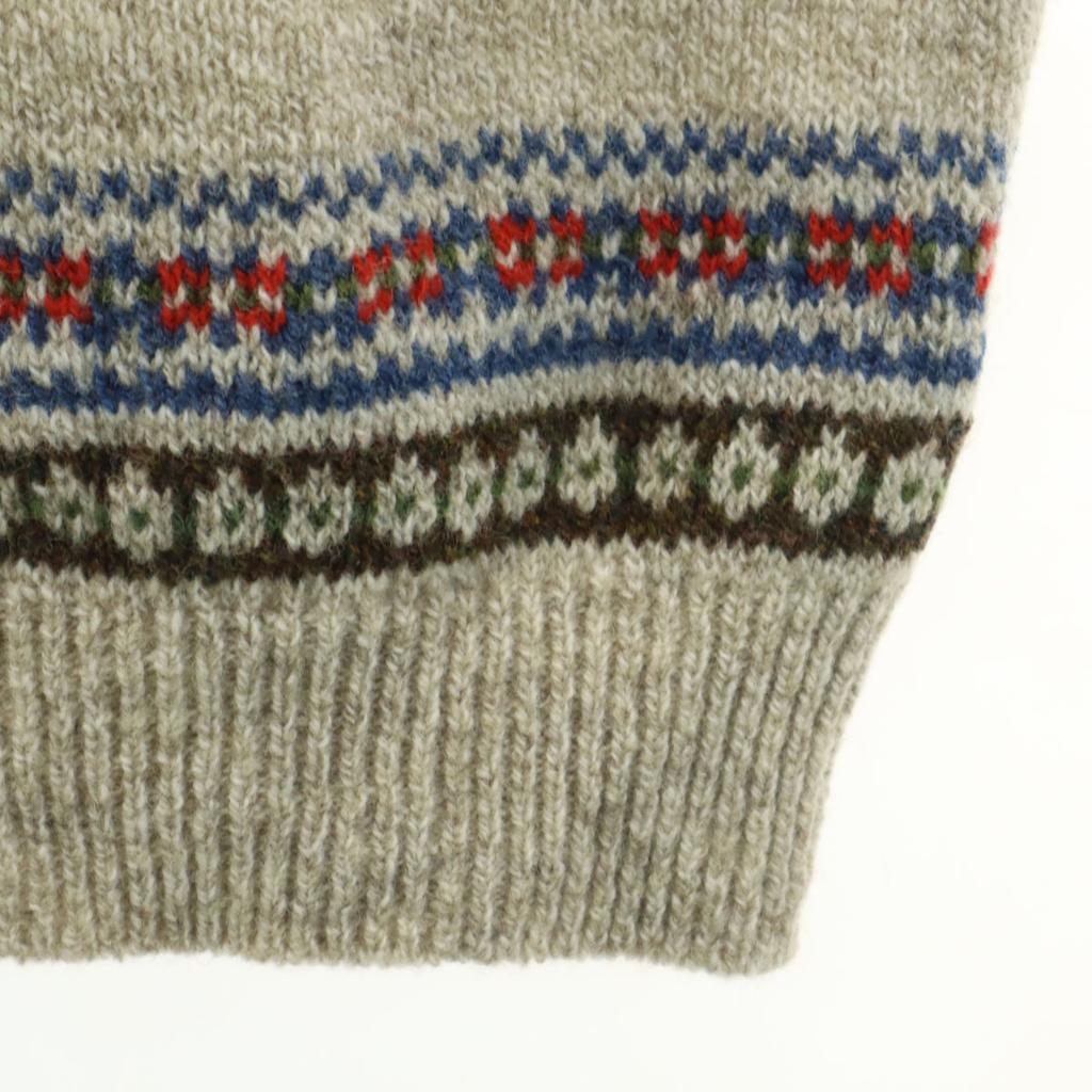 unused KAPITAL made in Japan Nordic Pattern Long sleeve 5G Cutout sweater Women Used