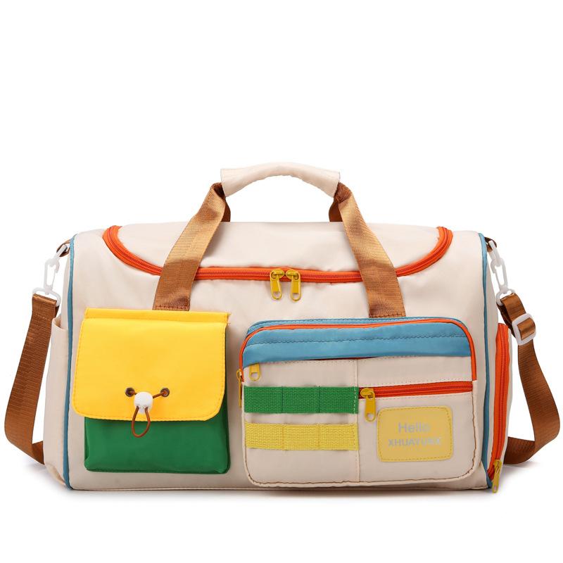 High-value Leisure Sports Fitness Bag, Female Portable Messenger Large-capacity Luggage, Light and Short-distance Business Travel Bag