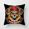 Black Grey Skull Face Living Room Decor Pillowcase Car Halloween Sofa Cushion Cover