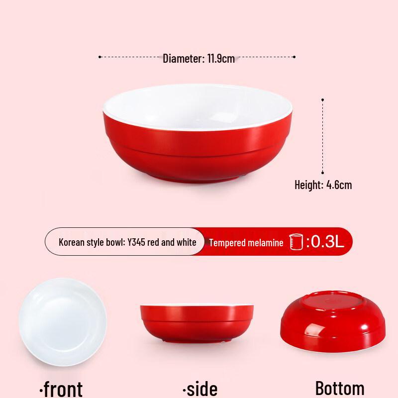 Thick Melamine Imitation Porcelain Soup Bowl