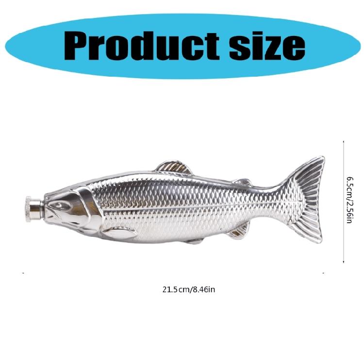 5oz Fish Shape Wine Bottle 304stainless Steel Unique Flasks for Serving Drinking Suitable for Parties and Family Event