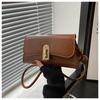 Pu Small Square Crossbody Bag With Stitching For Daily Casual Wear
