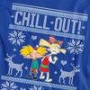Hey Arnold! Unisex Adult Chill Out Arnold & Helga Christmas Jumper Sweatshirt