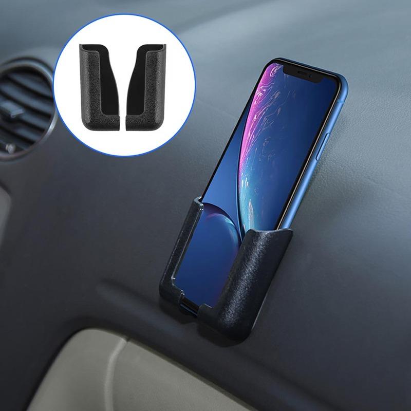 

1Pair Black Car Mobile Phone Holder Navigation Stand 65*28*18mm Self-Adhesive Portable Car Phone Holder GPS Bracket Car Parts