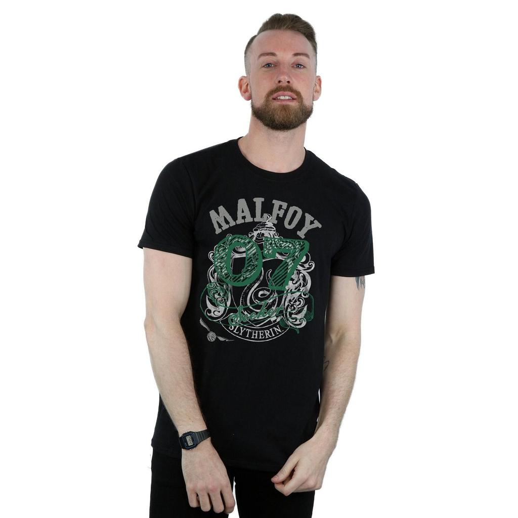 HARRY POTTER Mens Seeker Draco Malfoy Cotton T-Shirt
