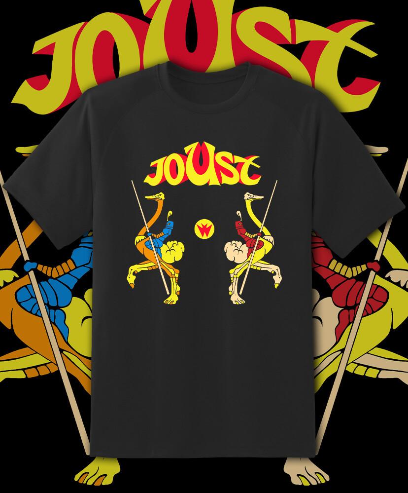 Joust Ретро Аркадная Игра Основной Логотип Ретро Видеоигра Футболка Быстрая Доставка! XL