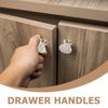 10Pcs Clear Glass Drawer Pulls Crystal Acrylic Knobs for Cabinet Doors Dresser Hardware Single Hole Easy Install Home Renovation