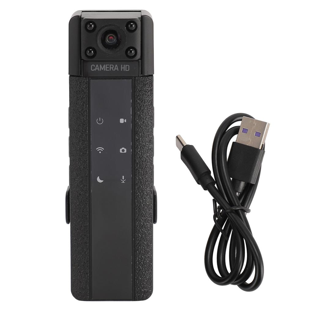 WiFi Body Cam Wireless 170 Degrees  Wide Angle Clip On Mini Camera for Photo Video Recording Hiking Biking Travel