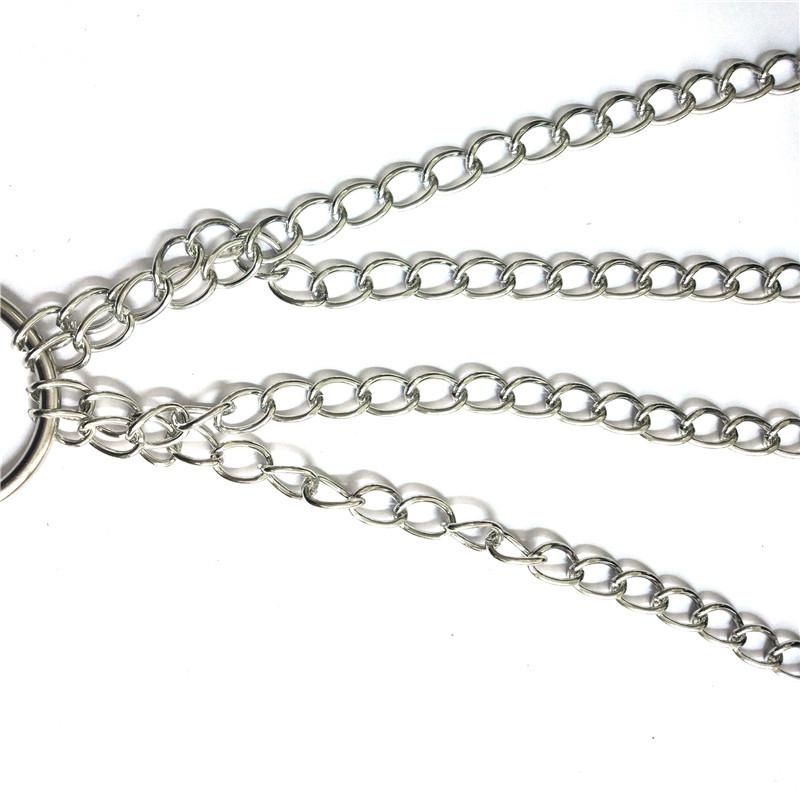 Tie Cross Chain Accessories for Sex Toy Auxiliary Products Metal 4-Hooks Handcuffs Parts Shackles BDSM Slave Role Play