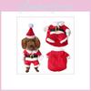 Костюм Санта-Клауса для домашнього собаки, маленької кішки, одяг-комбінезон на Різдво