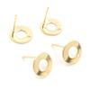 20pcs/Lot 316 Stainless Steel Geometric Star Moon Earring Stud Earring Posts Connector For DIY Earring Jewelry Making Supplies