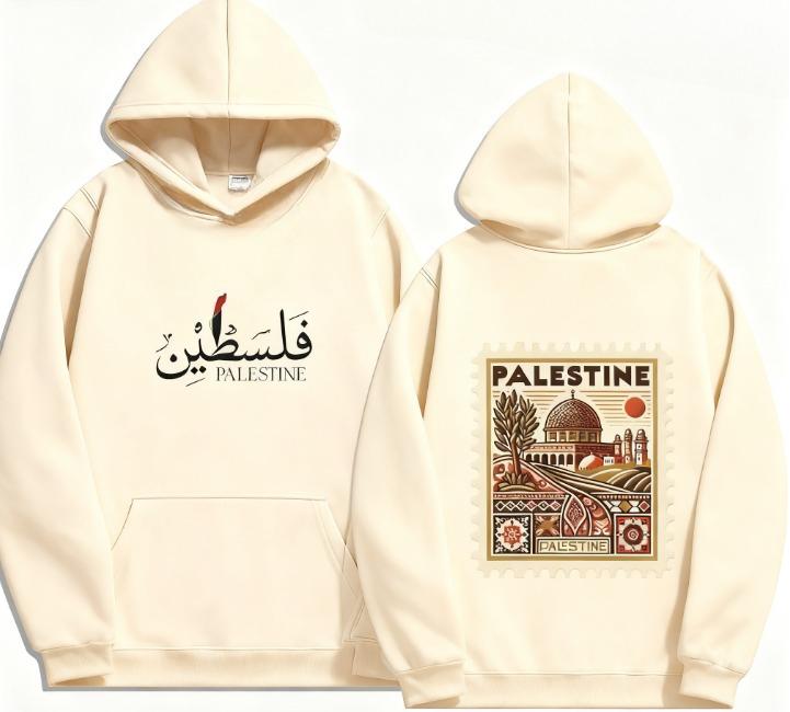 Unisex Herbst Winter Vintage Lässige Pullover Sweatshirts Palästina Hoodie Mode Harajuku Ästhetik Retro Grafik Hoodies Oberteile