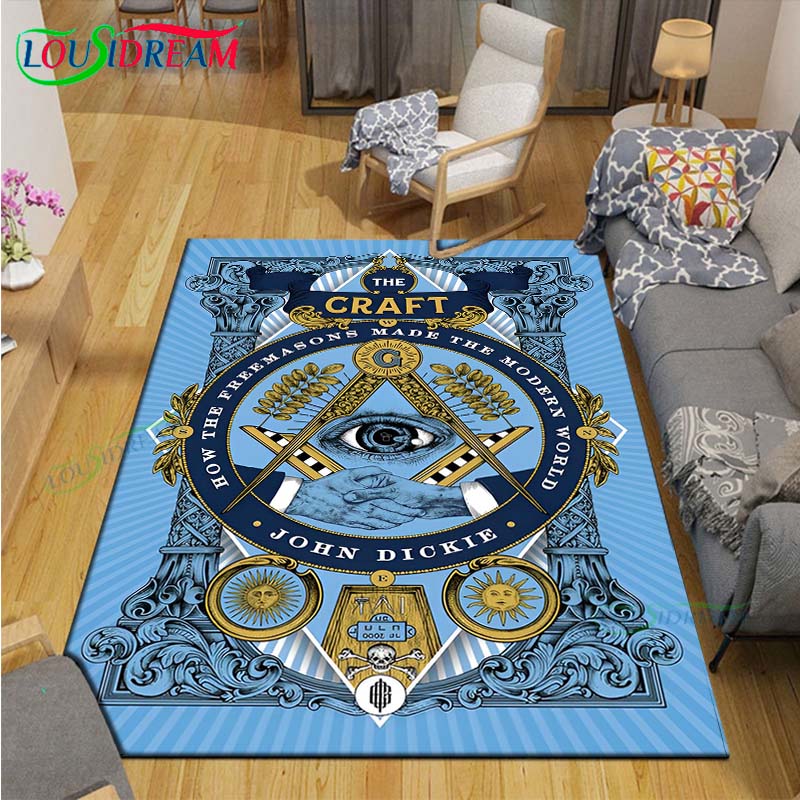 Fashion Freemasonry Carpets Bedroom Becoration Living Room Decoration Carpets for Bed Room Rug Anime Rug  Area Rug