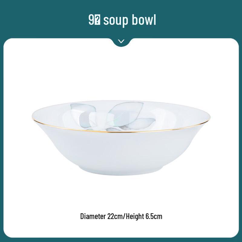 LISM European Style Ceramic Soup Bowl