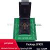 QFN28/QFN4x5-28L Clamshell Chip Burn-in Test Socket, High Temp Resistant, 6:8 Arrangement