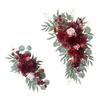 2 Bucăți Ghirlandă Florală Artificială Flori Arc Nuntă pentru Ceremonie Fereastră Sărbătoare