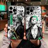 for OPPO A18 A16 A17 A38 A54 A40 A60 A80 A78 A79 A57 A55 A96 A15 A12 a53 Phone Cover Case Roronoa Zoro Luffy ONE PIECE