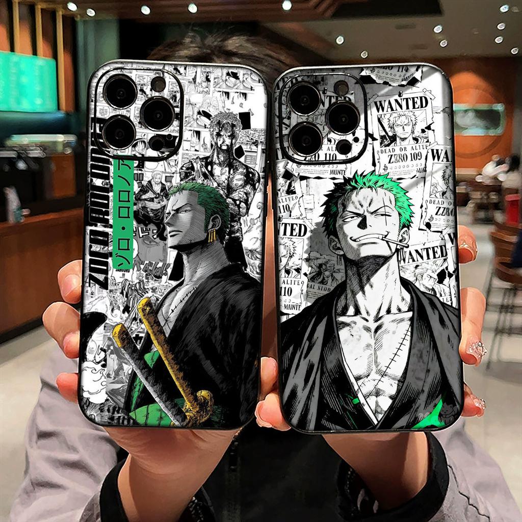 for OPPO A18 A16 A17 A38 A54 A40 A60 A80 A78 A79 A57 A55 A96 A15 A12 a53 Phone Cover Case Roronoa Zoro Luffy ONE PIECE