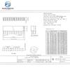 10pcs 2.54mm Double Row Straight Female 2-40P Pin Header Socket Connector 2x2/3/4/5/6/7/8/9/10/12/14/16/18/20/25/32/40Pin 2.54mm
