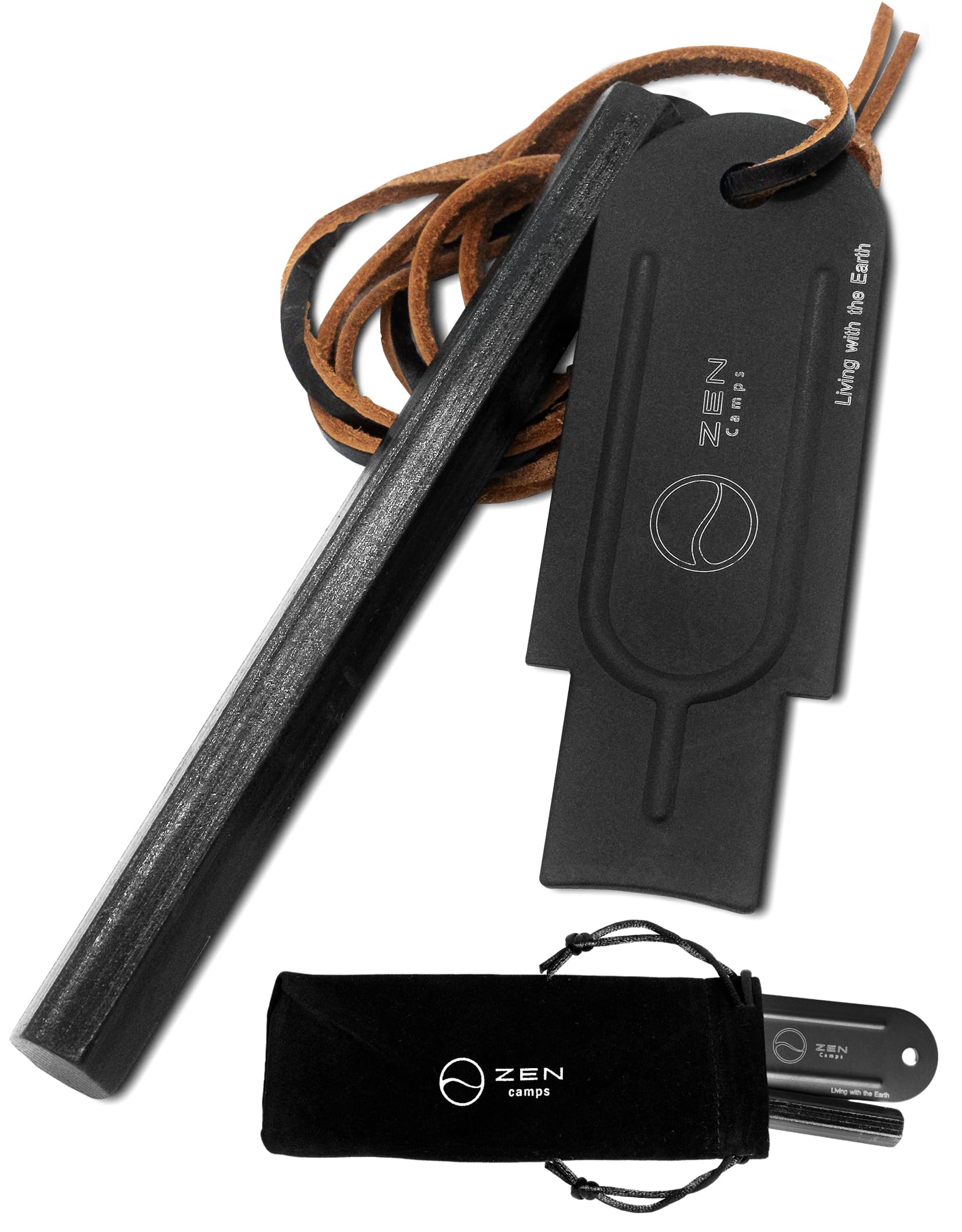 

ZEN Camps Fire Starter, Extra Thick, Long, Hexagonal, Ferrocerium, Fire Starter, Flint, Metal Match, Camping, Bushcraft (Rod & Striker)